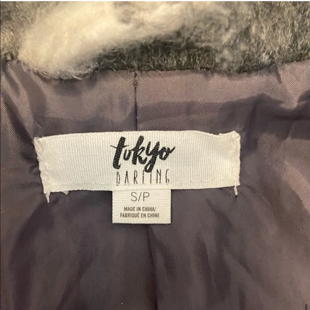 SOLD | Tokyo Darling | Oversized Fuzzy Plaid Coat - Picture 15 of 16